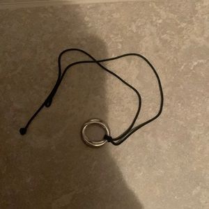 Elsa peretti silver circle necklace ,100 authentic